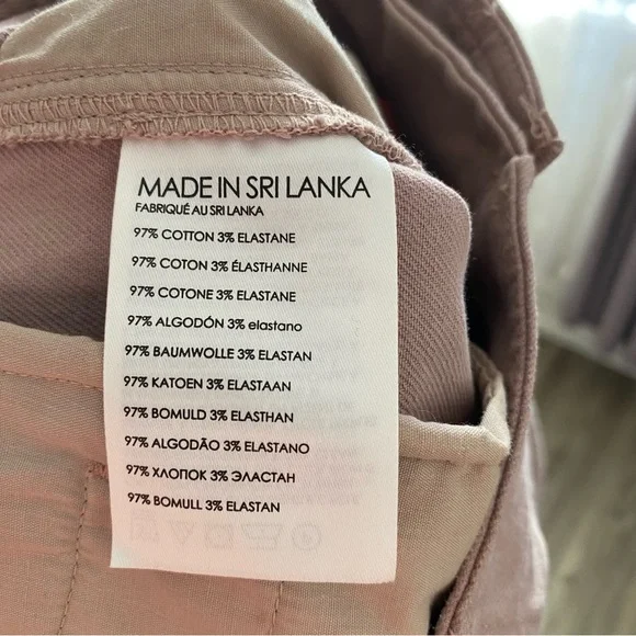 High-Waisted Button-Front Pants - Pink - Picture 4 of 6